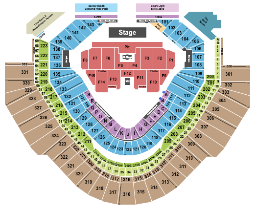 Chase Field My Chemical Romance Seating Chart